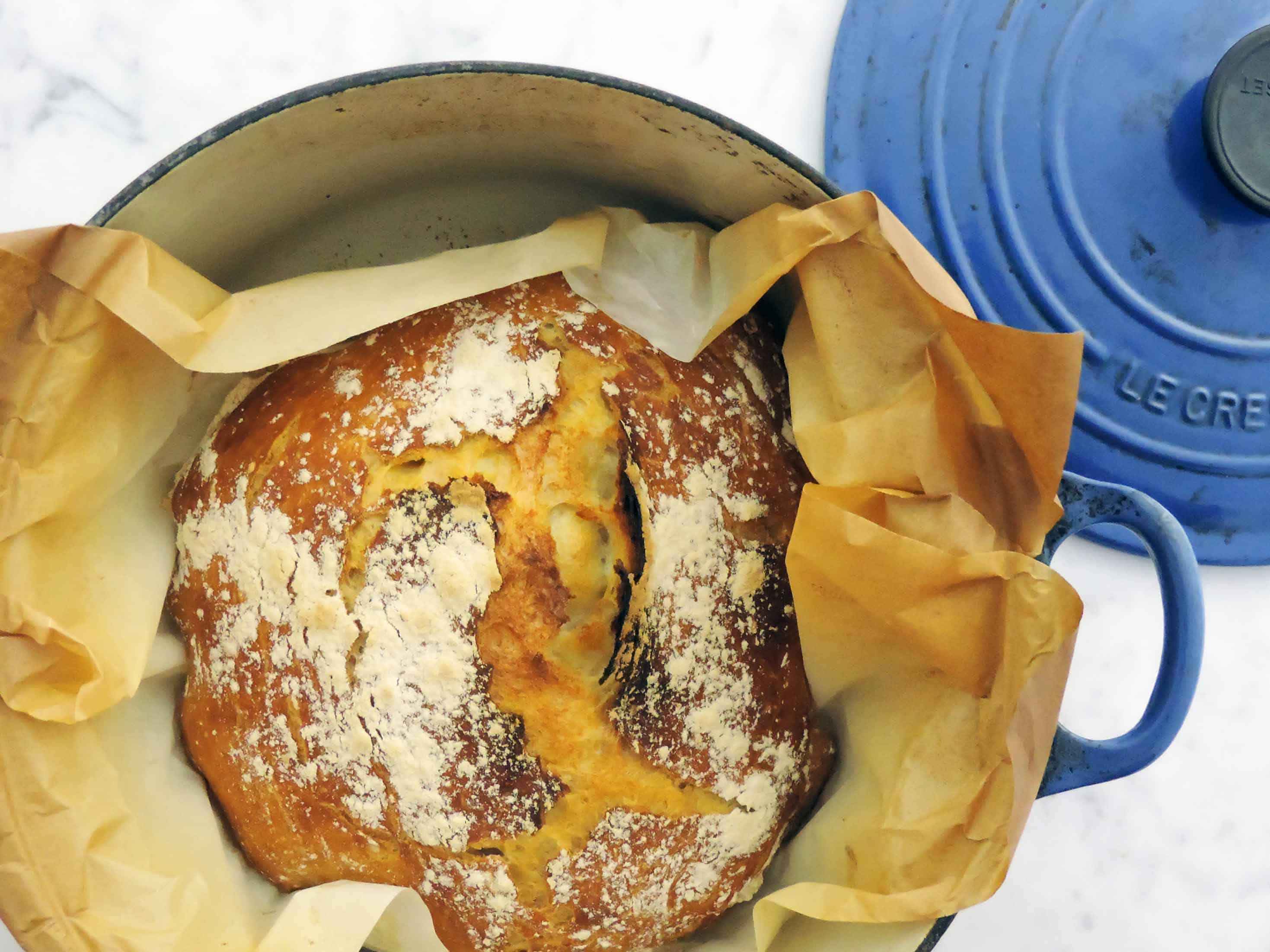No-Knead Dutch Oven Bread • Now Cook This!