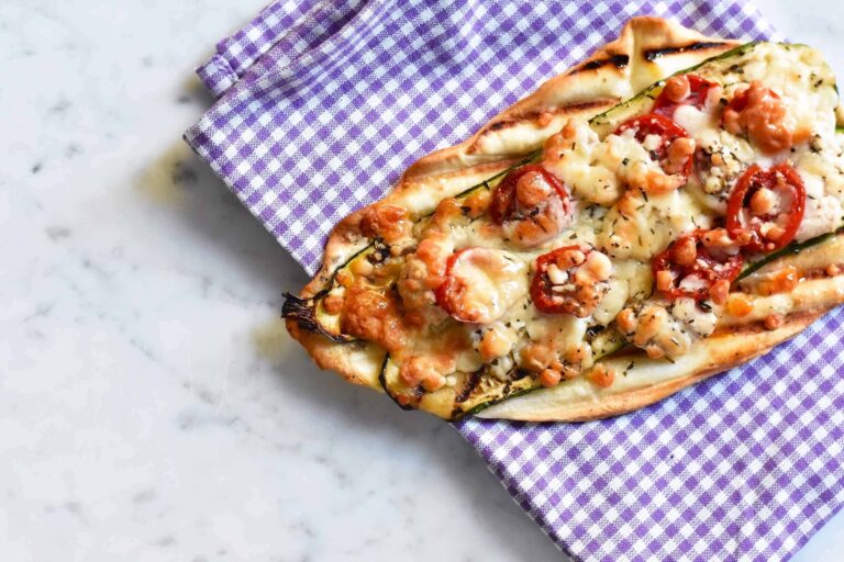 My veggie-loaded grilled Provencal pizza