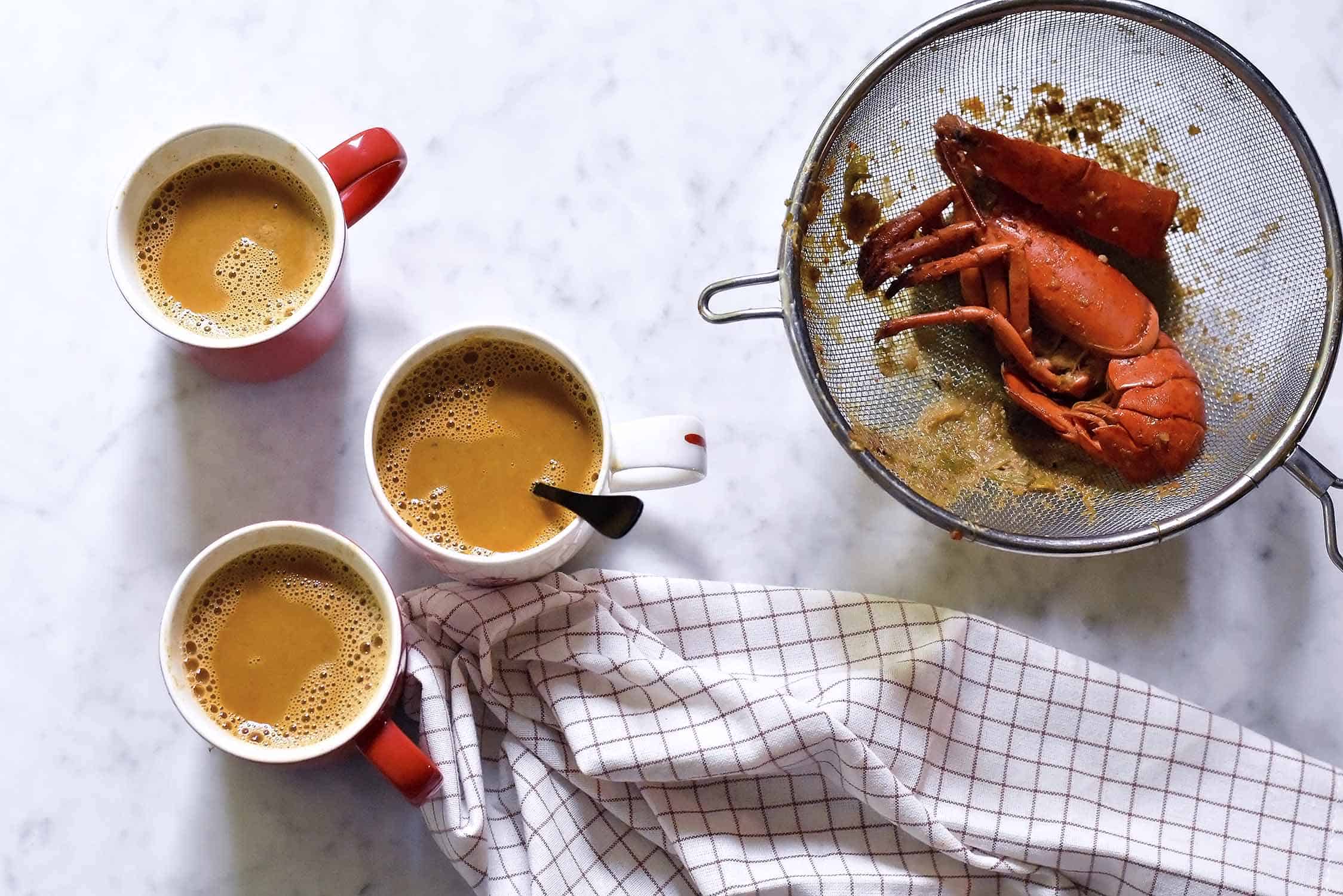 My lobster bisque for a rainy day • Leeks and High Heels