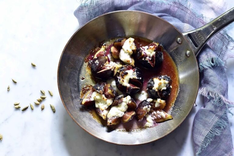My Cardamom roasted figs with goatcheese