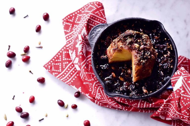 My roasted pineapple with pomegranate molasses and spices glaze